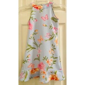 The Children’s Place Girls Size 6 Floral Butterfly Dress-Sleeveless  Summer